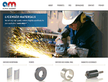 Tablet Screenshot of alphamagnet.com